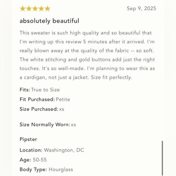 NWT Size SP - NVLT Knit Topstitch Jacket - Picture 2 of 16